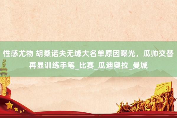 性感尤物 胡桑诺夫无缘大名单原因曝光，瓜帅交替再显训练手笔_比赛_瓜迪奥拉_曼城