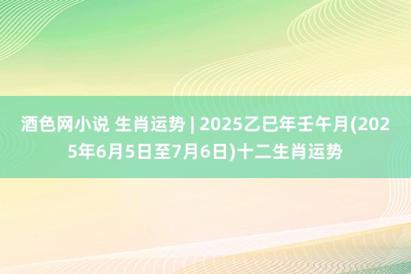 酒色网小说 生肖运势 | 2025乙巳年壬午月(2025年6月5日至7月6日)十二生肖运势