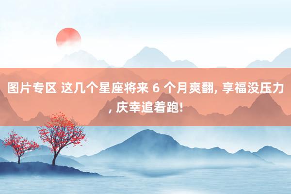图片专区 这几个星座将来 6 个月爽翻， 享福没压力， 庆幸追着跑!